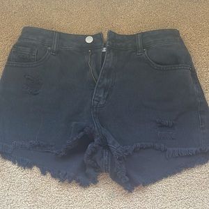 Pacsun black jean shorts